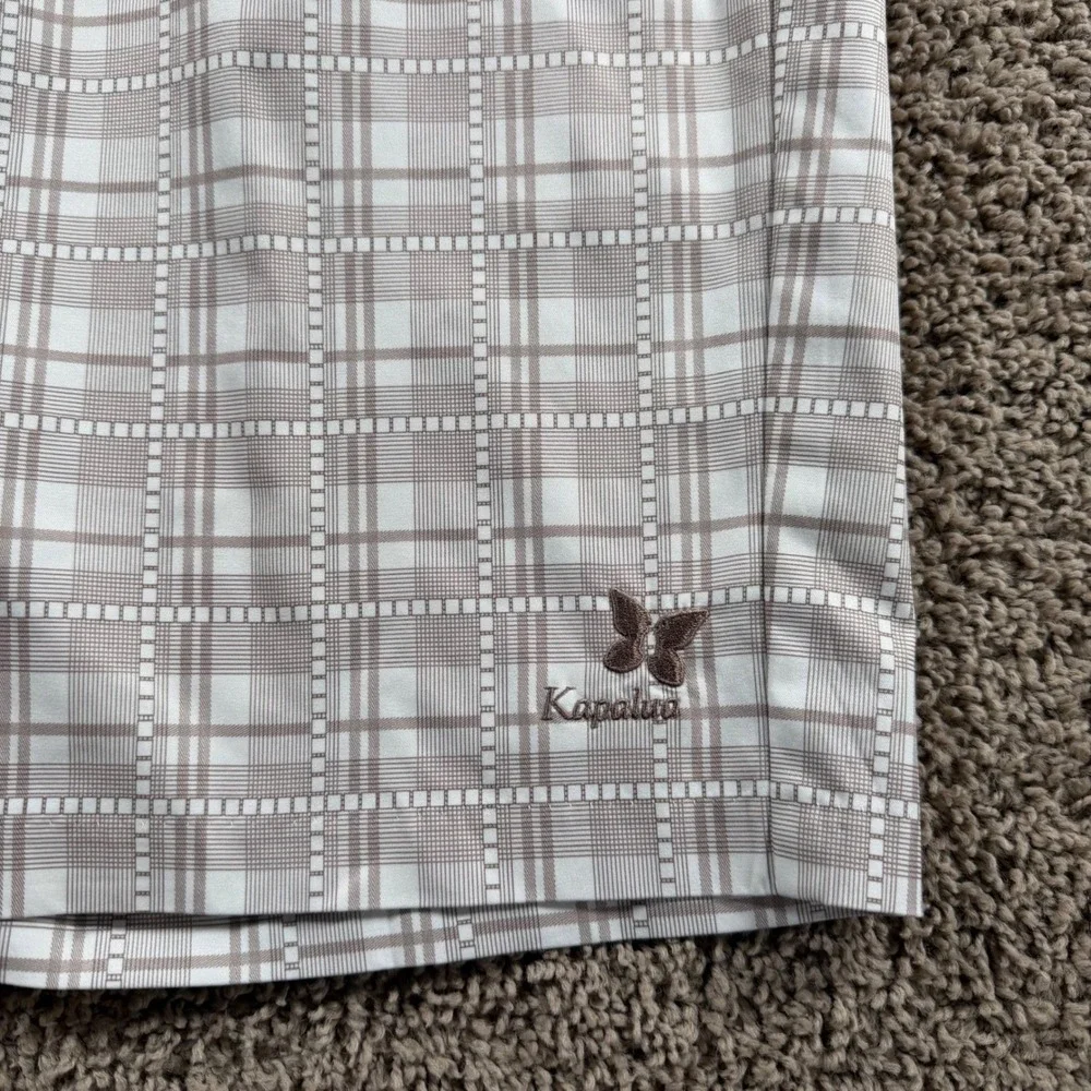Adidas ClimaLite Mens Golf Shorts Plaid Brown Size‎ 42 Kapalua athletic outdoor